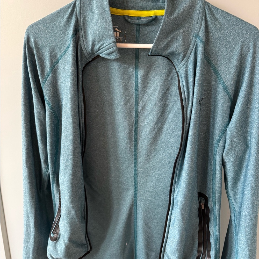 Puma Women's Teal Zip-Up Jacket